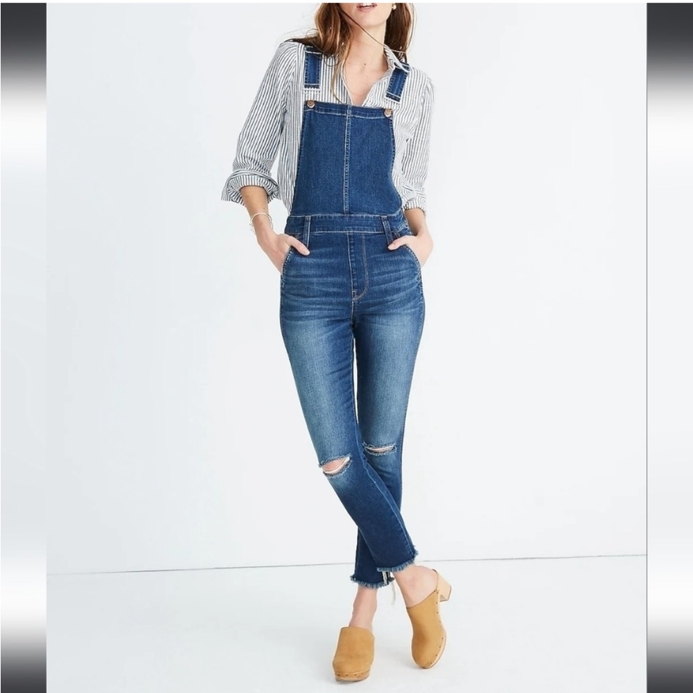 NWT Madewell Roadtripper Overalls in Brodie Wash Sz XS